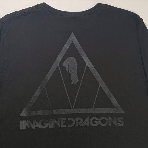 Imagine Dragons EVOLVE World Tour Concert T-Shirt Long-Sleeve Black MEDIUM - Picture 1 of 5